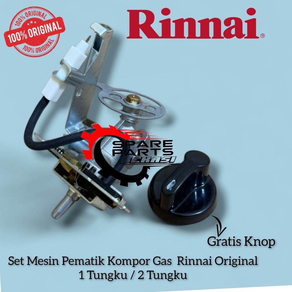 Pematik Kompor Gas Rinnai Original Model Single 1 Tungku / 2 Tungku GRATIS Knop Rinnai