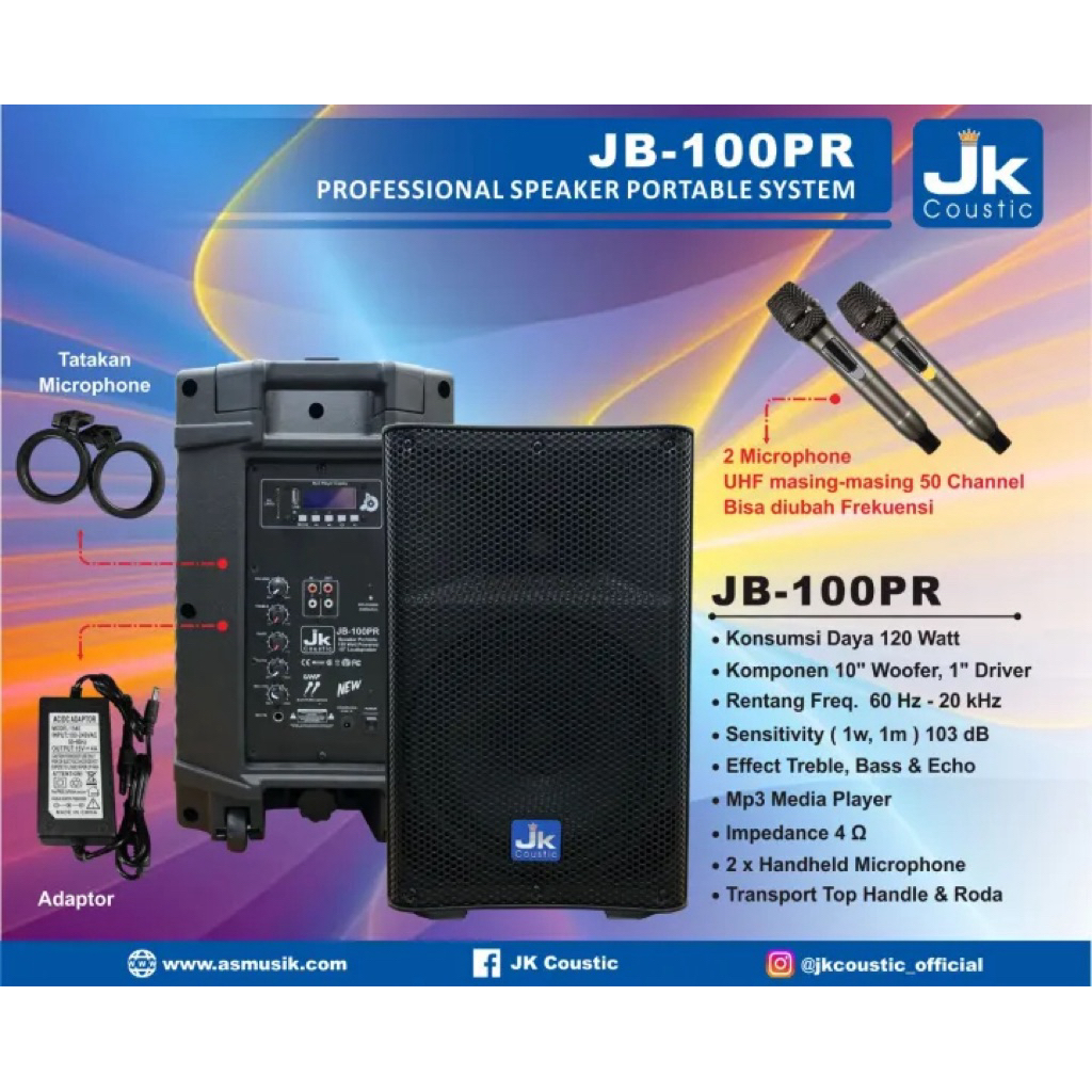 speaker portabel jk coustik jb-100pr