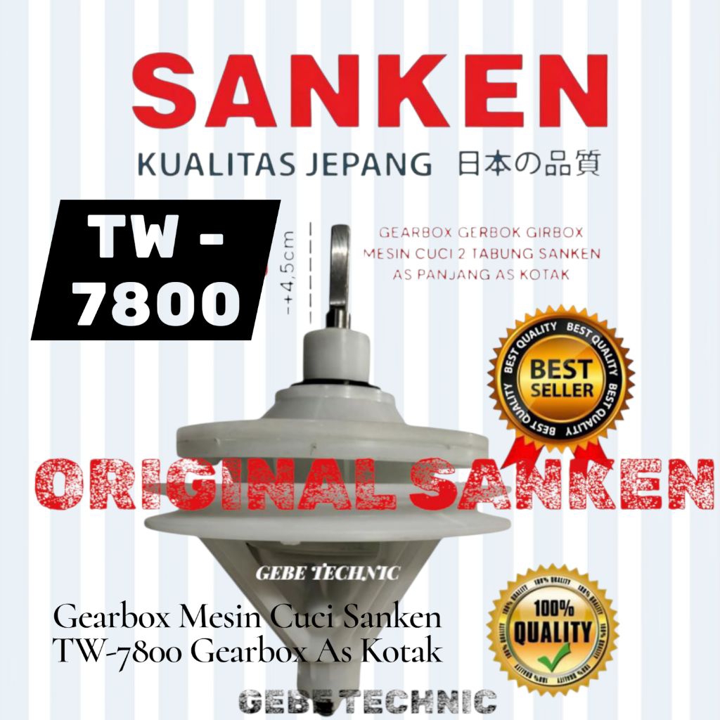 Gearbox Mesin Cuci Sanken TW-7800 Gearbox As Kotak