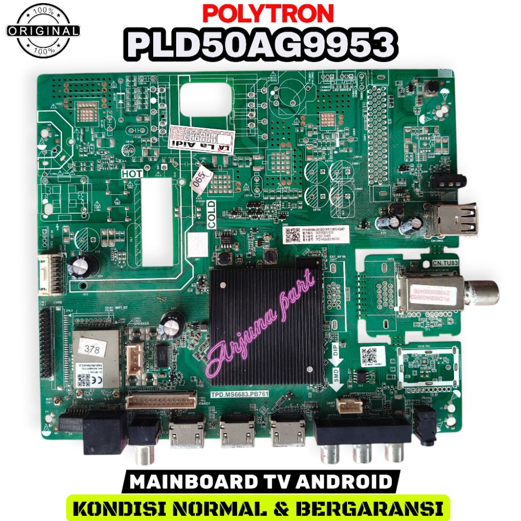 MESIN TV POLYTRON PLD50AG9953 / MAINBOARD TV POLYTRON PLD50AG9953 / MODUL TV POLYTRON PLD50AG9953 / 