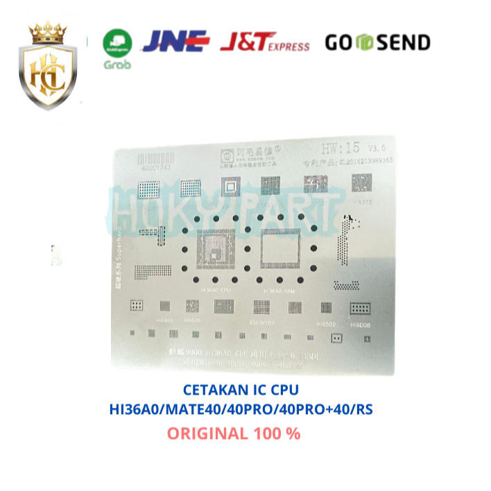 CETAKAN IC CPU HI36A0/MATE40/40PRO/40PRO+40/RS AMOE ORIGINAL