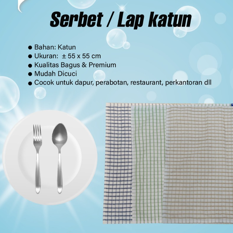 Serbet / Kain Lap Katun (perbiji)
