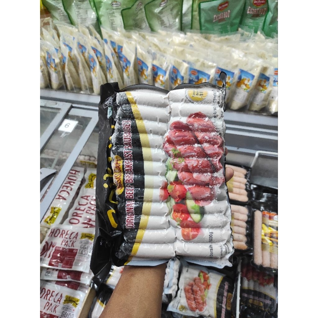 Sosis Sapi Zaitun Breakfast Kemasan 1Kg