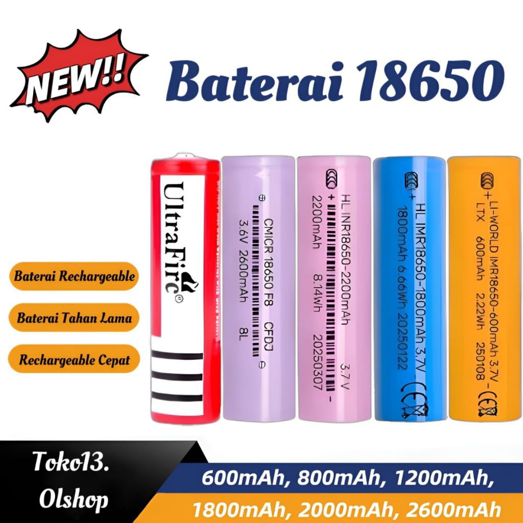 Baterai 18650/Baterai laser/DATAR