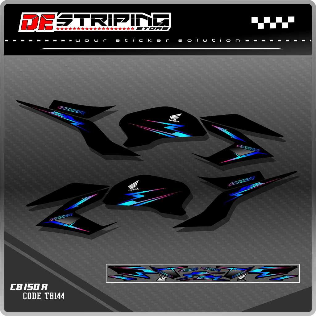 Striping cb150r old gradasi stiker cb150r keren kode tb144