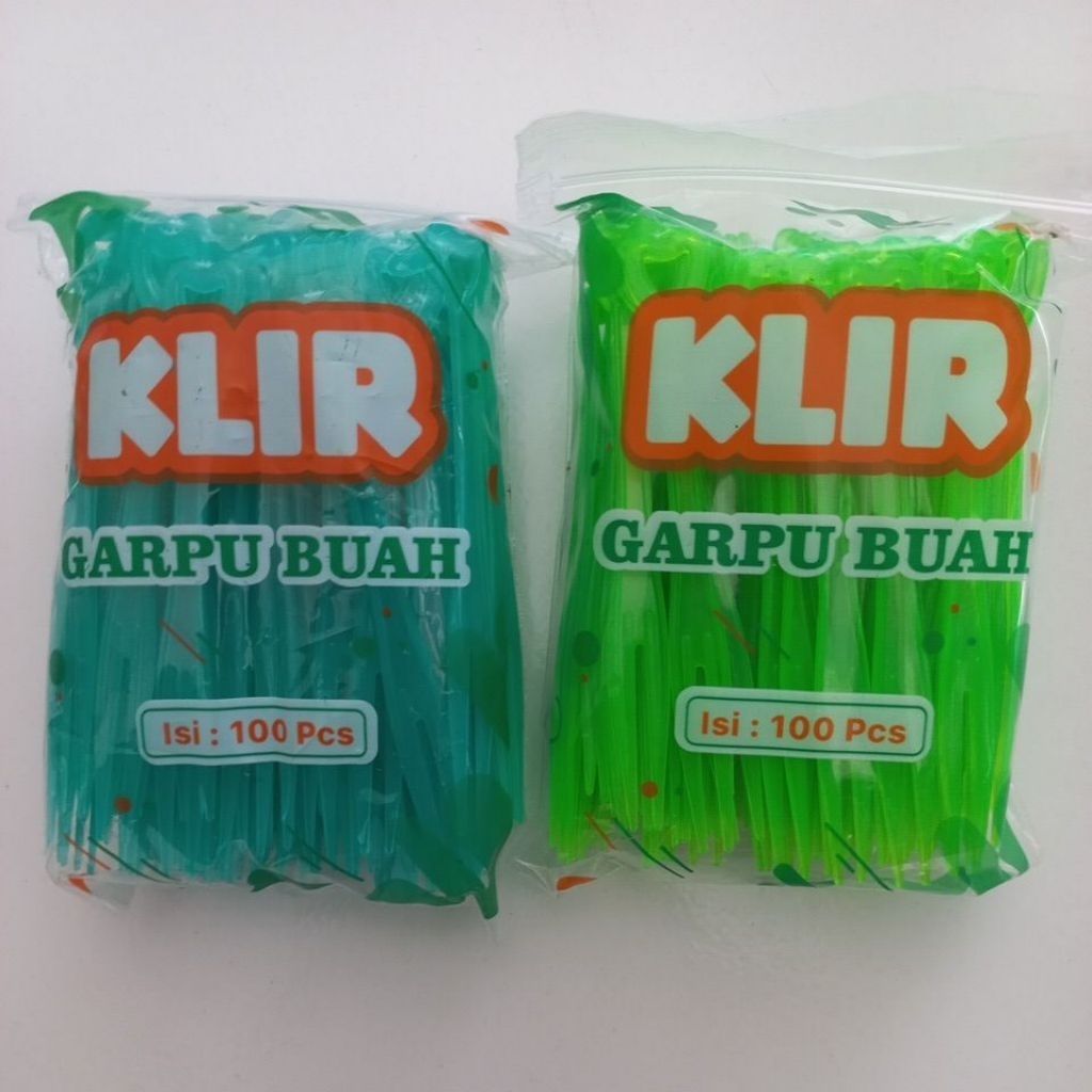 Garpu kue klir warna/garpu buah dll