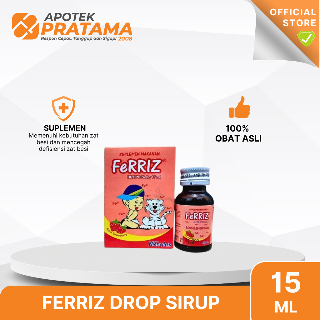 FERRIZ DROP SIRUP 15ML (SUPLEMEN ZAT BESI)