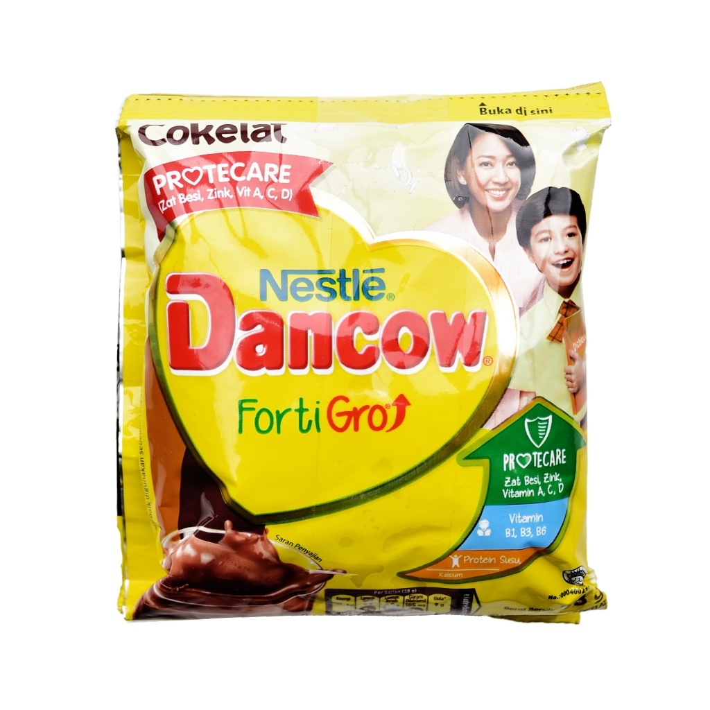 Dancow Fortigro Cokelat Sachet 38grm (sachet) /Dancow//susu bubuk