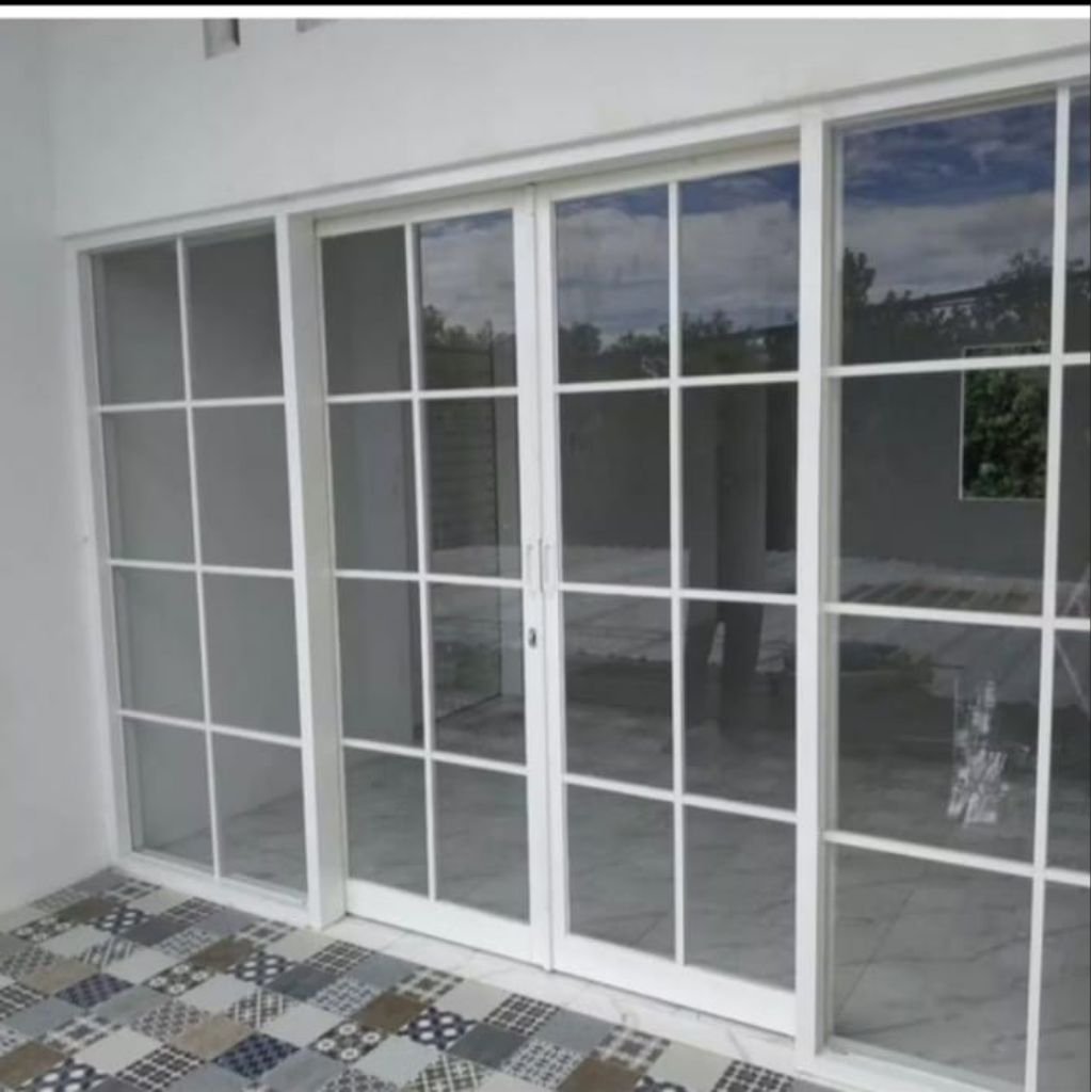 PINTU SLIDING DOOR GENDONG KACA MATI