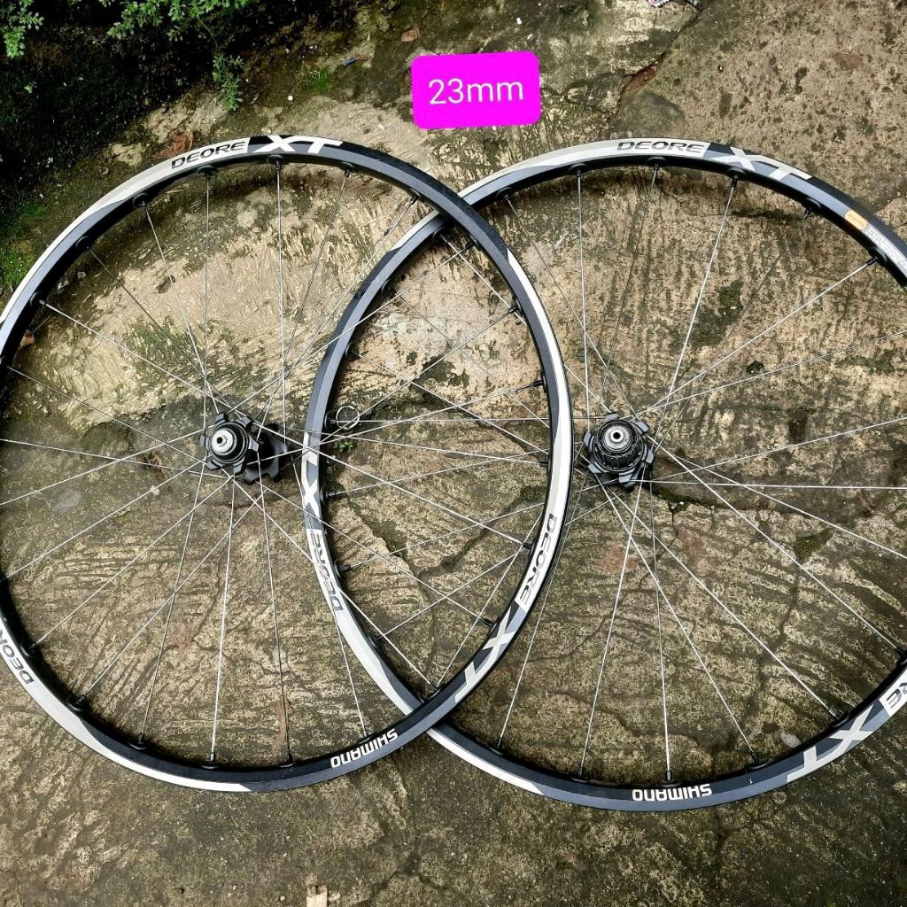 Wheelset Sepeda MTB Shimano Deore XT roda 26