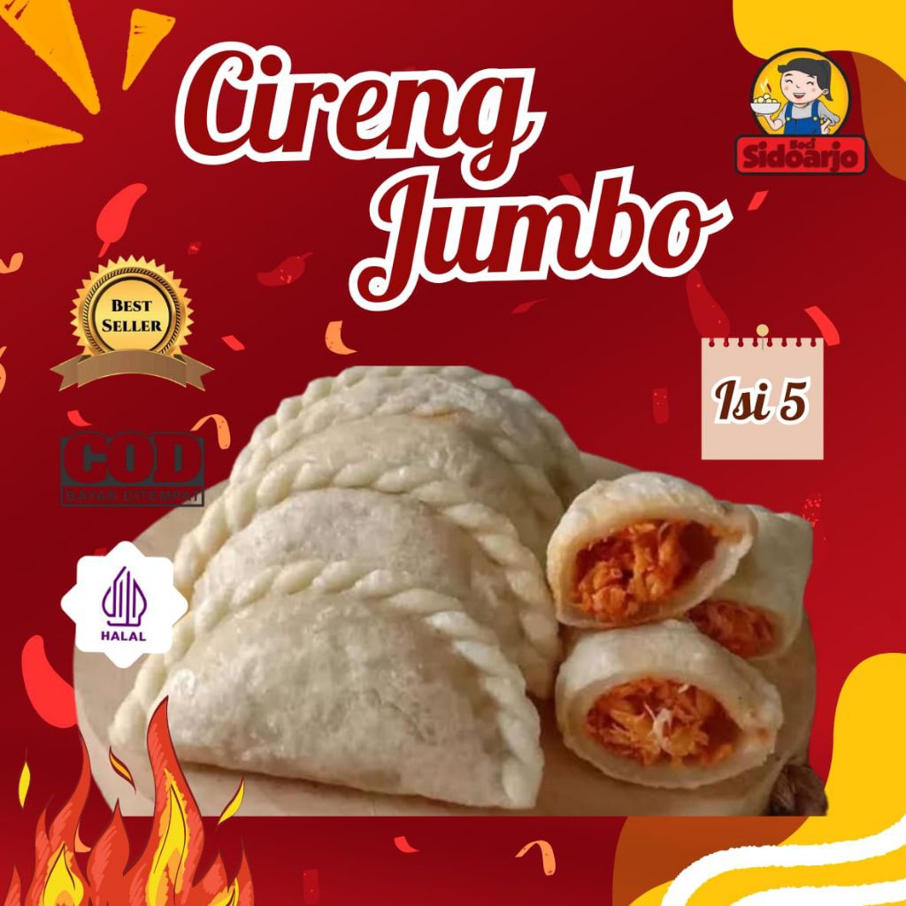 Cireng Jumbo isi Ayam Suwir