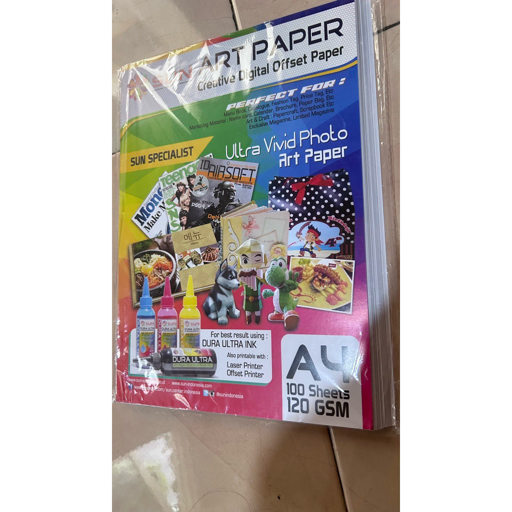 Kertas Art Paper Sun Art Paper A4 120GSM
