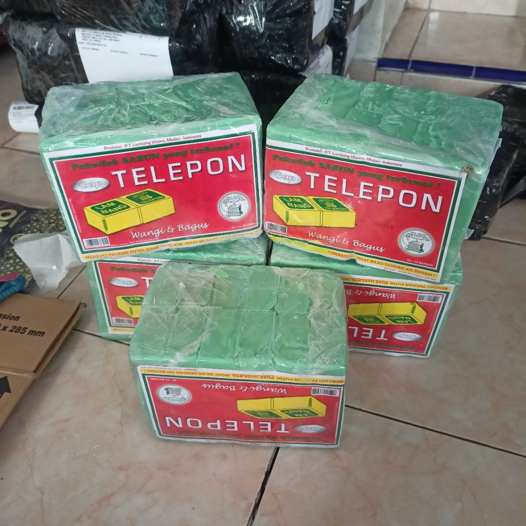 Sabun gosok cap telepon / sabun telepon harga per batang