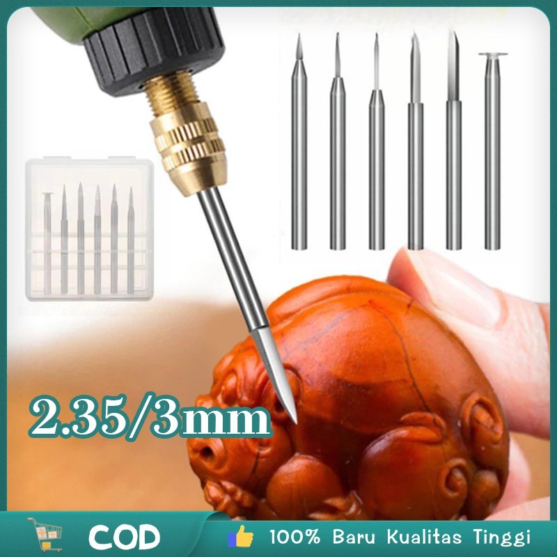 Isi6/1set Mata Bor Ukir Kayu 2.35mm 3mm Mata Bor Kayu Kecil Mata Bor Kayu 3mm Mata Bor Ukir Kayu Set