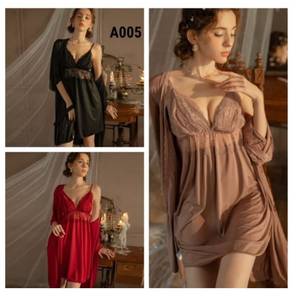 Kimono+Lingerie+jistring/Praweding/Kado/Seserahan/Nikahan