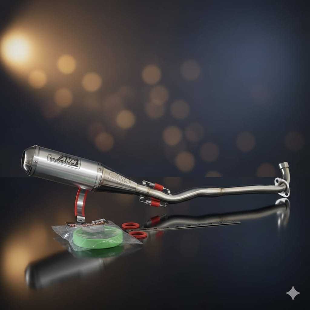 KNALPOT AHM ORIGINAL REVO SUPRA JUPITER Z SHOGUN SMASH KNALPOT AHM ORIGINAL BEBEK