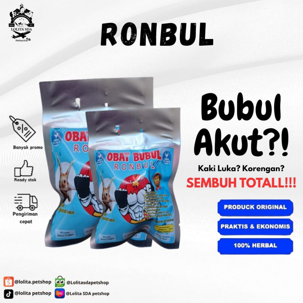 OBAT BUBUL RONBUL Luka Telapak Kaki Lubang Bolong Borok Hitam Luka Ayam