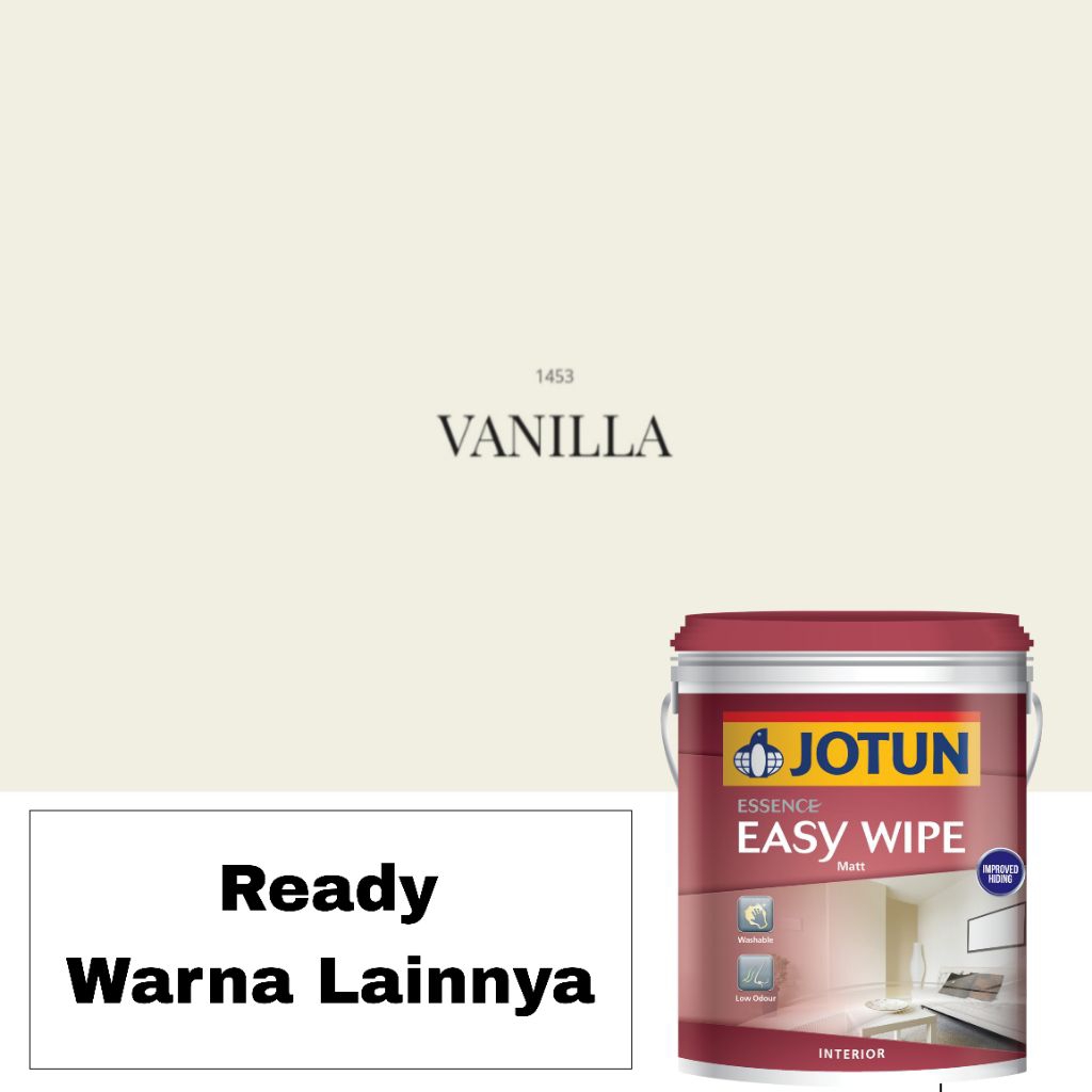 Jotun Easy Wipe 1453 VANILLA 18L (25kg) / Cat Dinding Tembok Interior