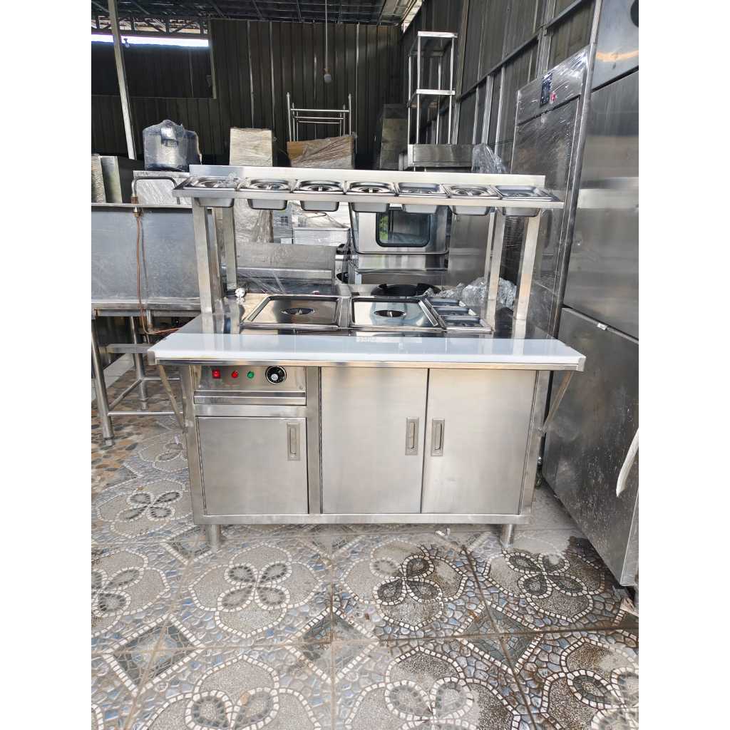 BAIN MARIE LISTRIK ETALASE MAKANAN CUSTOM