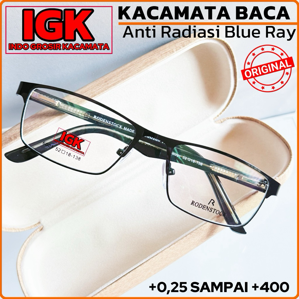 Kacamata Baca Lensa Plus Anti Radiasi Blueray +0,25 S/d +400 Kacamata Baca Pria Wanita Reading Glass