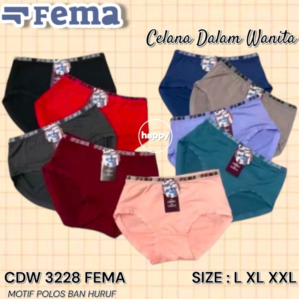 1Lusin CD wanita fema kode 3228 Model Ban huruf  CD FEMA Termurah