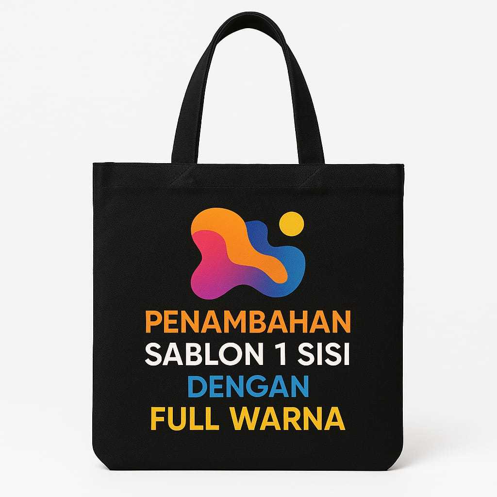 Sablon Tas Mika banyak warna Souvenir & Hampers Tas Mika Sablon Custom Logo Sablon Promosi & Event