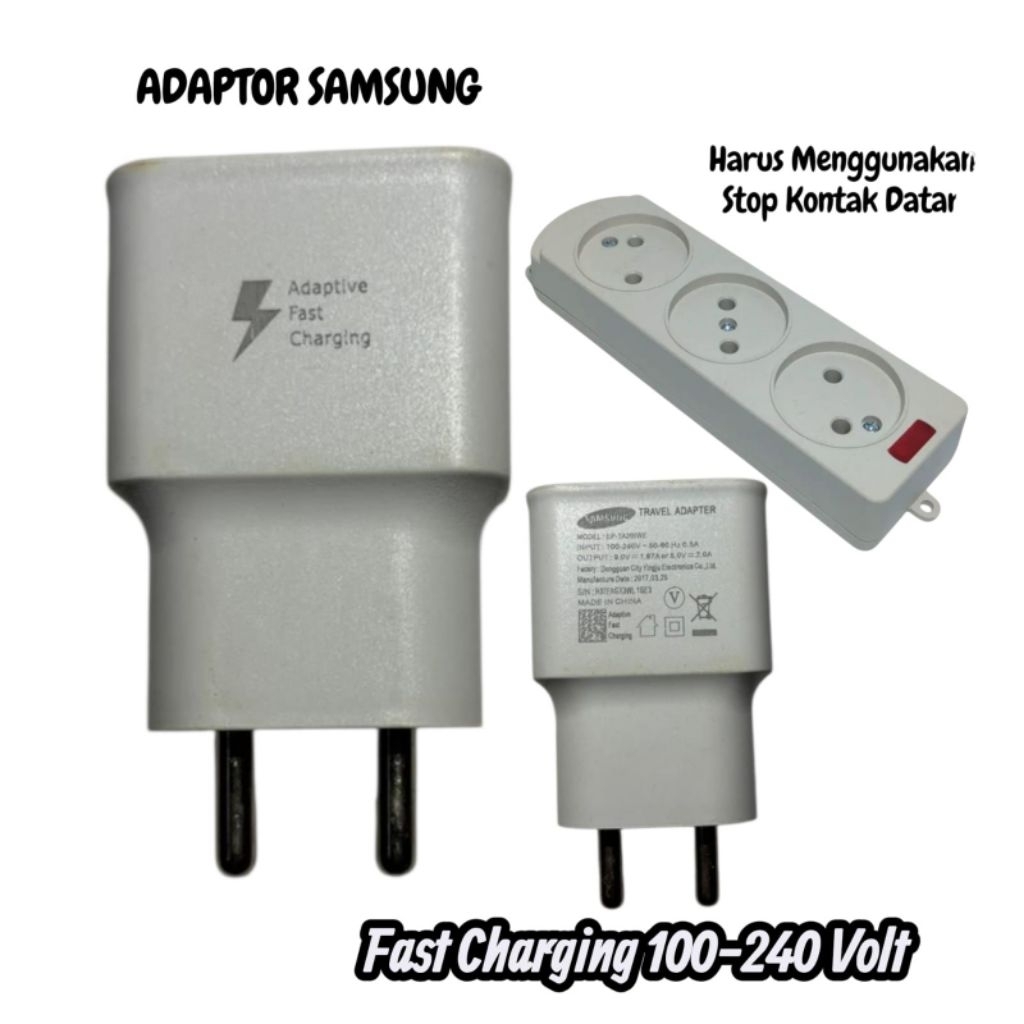 ADAPTOR SAMSUNG KEPALA CHARGER BEKAS ORI 100% BAWAAN HP