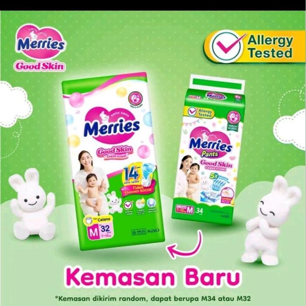 PROMO Popok Merries Pants good skin  / Popok Merries / Popok Merries Tipe Celana / Merries pants