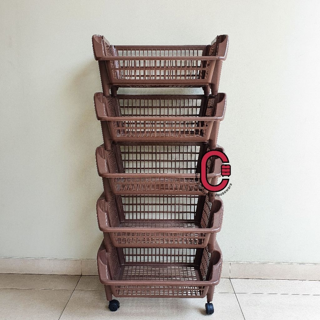 ByCendanaHouseware - RAK VAMOS | Rak susun plastik serbaguna minimalis, rak warung, rak supermarket,