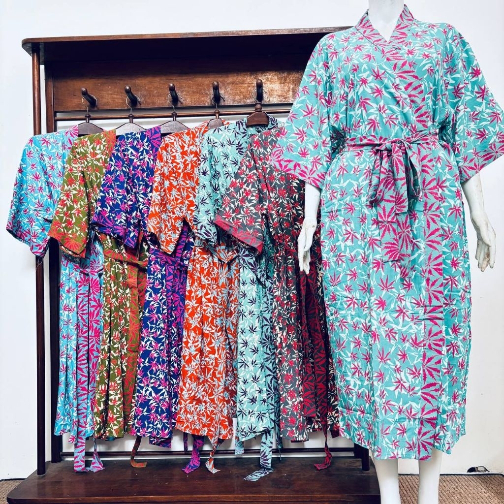 BATIK AIS Kimono Tidur Wanita Pria Rayon Premium Jumbo Adem Spa Hotel