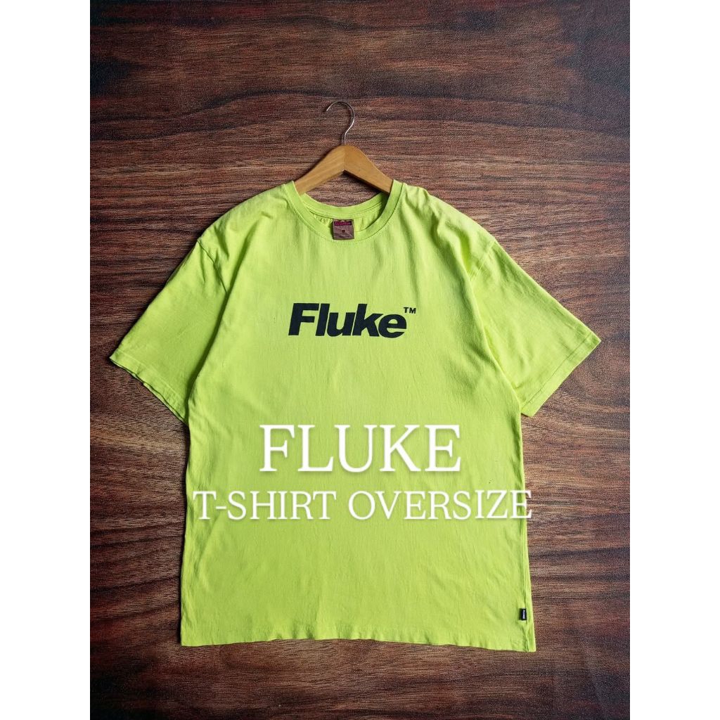 T-SHIRT KAOS FLUKE MONTAIN LADVENTURE ART SABLON PRIA/UNISEX SECOND PRELOVED