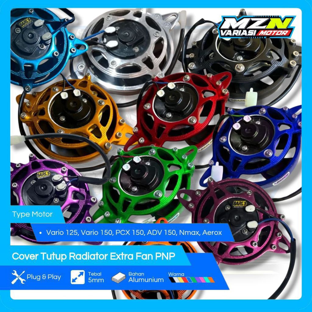 Cover Extra Fan Radiator Cover Extra Fan CNC Universal