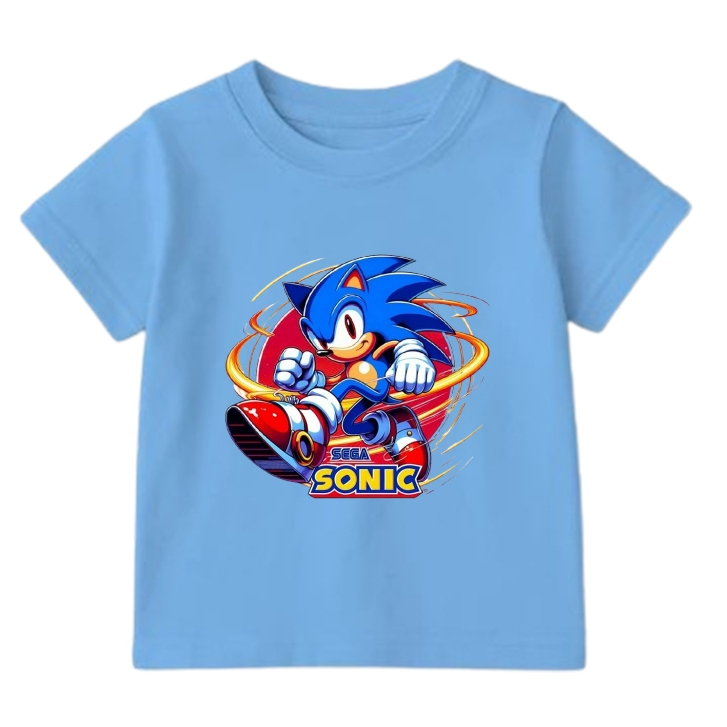 Baju Sonic Sega Anak Laki Laki dan Perempuan - Atasan Sonic Anak - Kaos Sonic Anak
