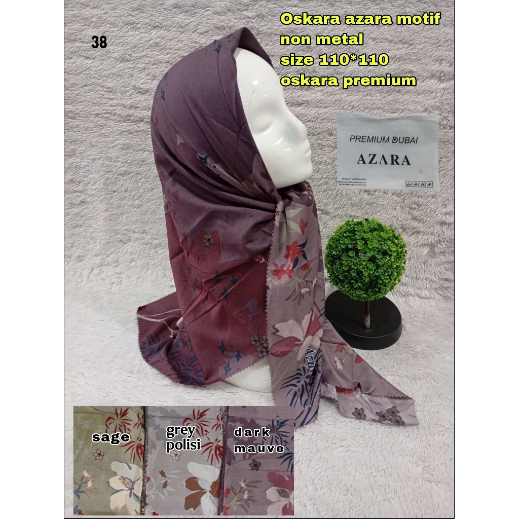 segiempat voal motif /oskara motif lc / segiempat oskara laser cut