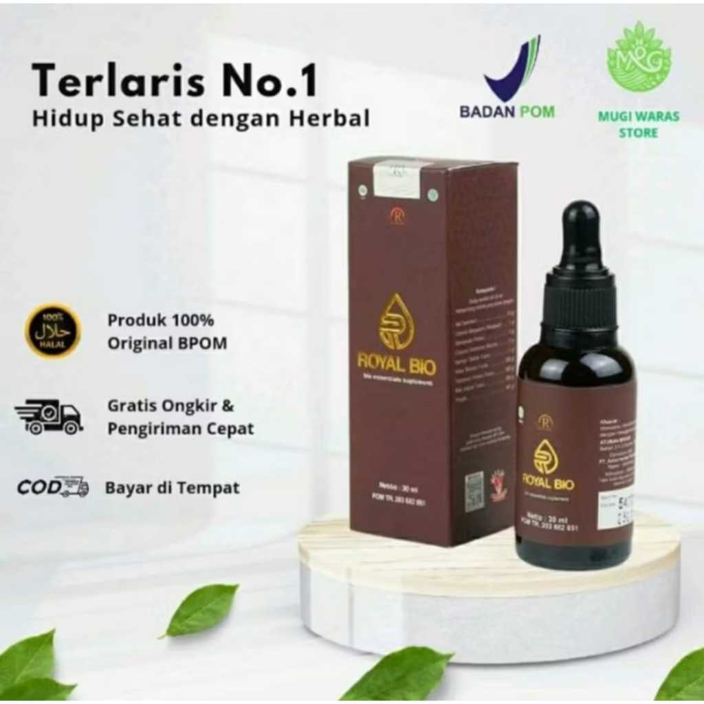 Royal Bio Original untuk Jantung / COD Jamu Tetes Herbal Royal Bio