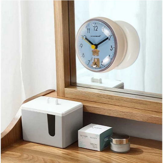 Jam Dinding Mini Jarum Analog Dekorasi Hias Tempel Kaca Desain Lucu