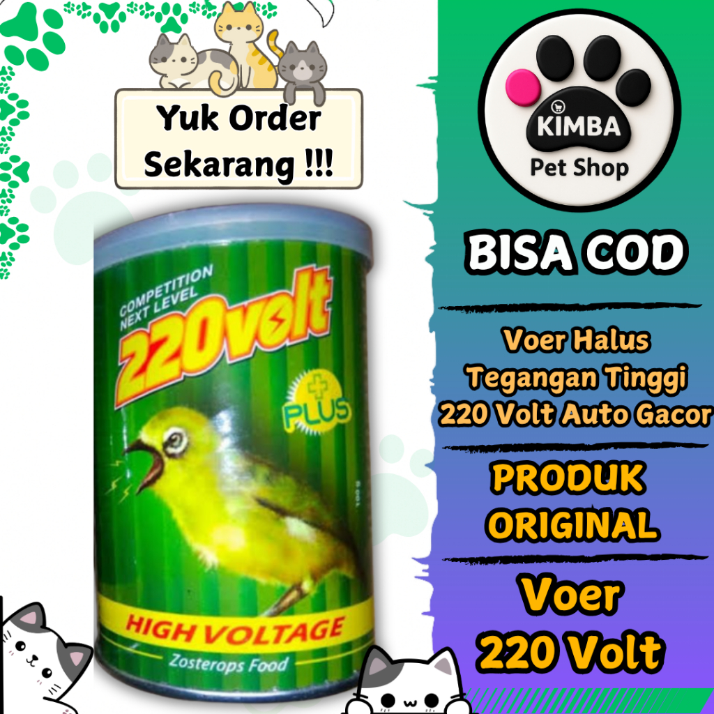 220 VOLT VOER HALUS - Pakan burung pleci Pakan Pleci Next Level 220 volt High Voltage Zosterops
