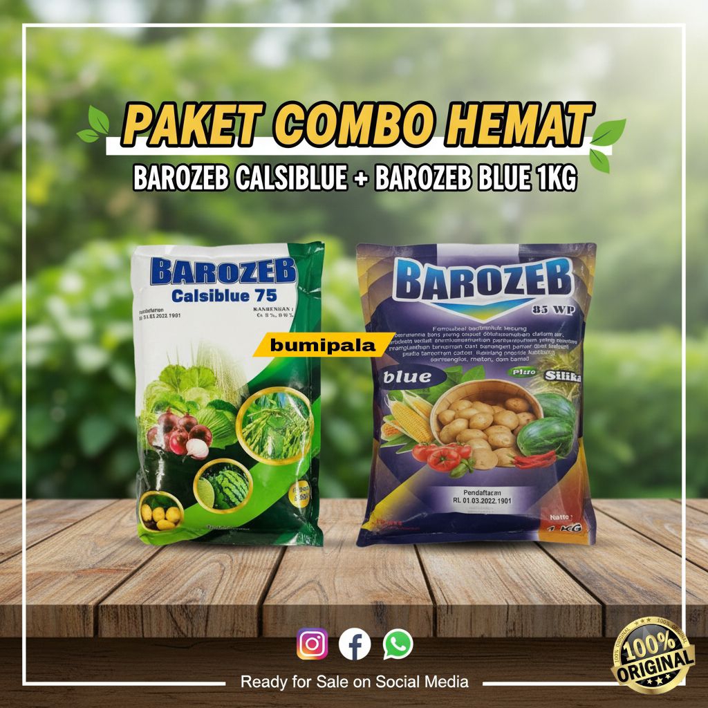 BAROZEB BLUE 1KG  bonus calsiblue 1 kg fungisida sistemik