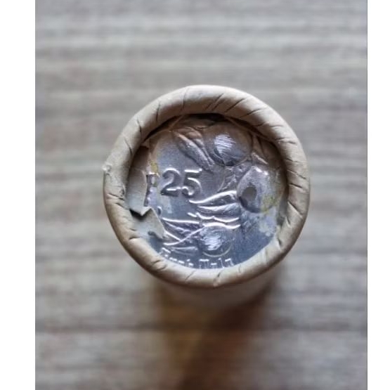 Roll Koin Rp 25 Pala Tahun 1993 (Keydate)