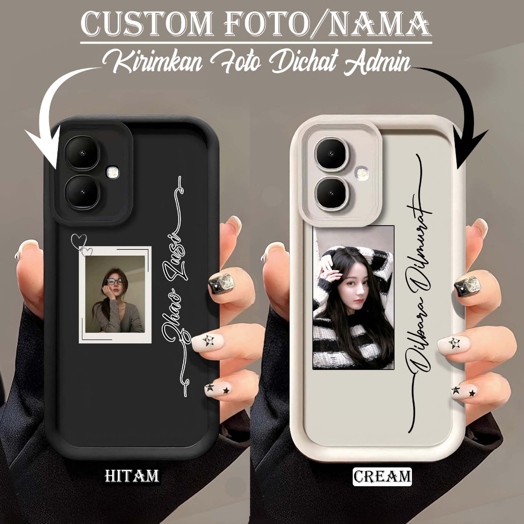 Custom Case Pro Camera Timbul - Case Rubber Custom - Request Gambar / Foto Wajah Case For All Tipe H