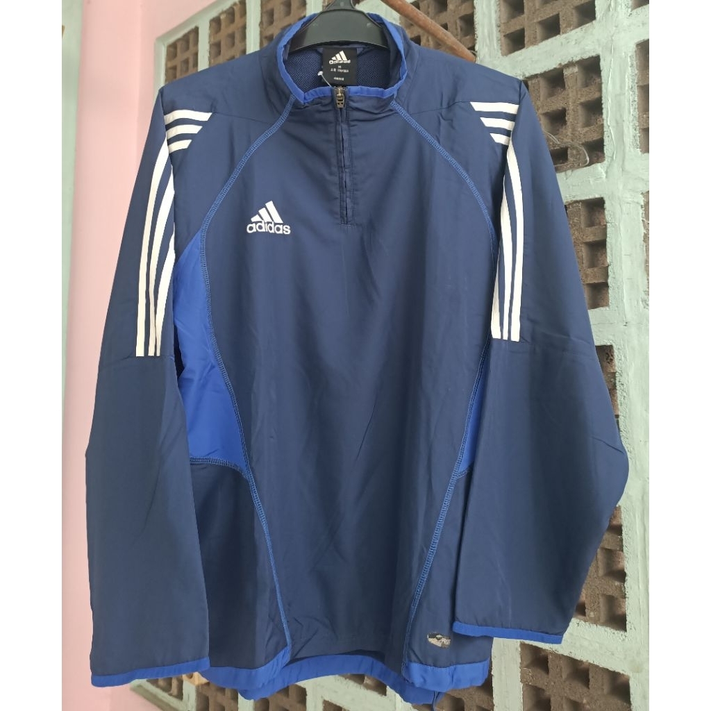 JAKET WINDBREAKER ADIDAS BIRU JAKET PRIA SECOND