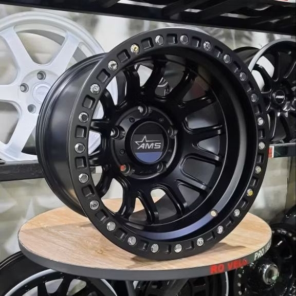 Velg Mobil Offroad Ring 15 Lebar 10 PCD 5×139.7 AMS Offroad Racing Wheel Brave 1857