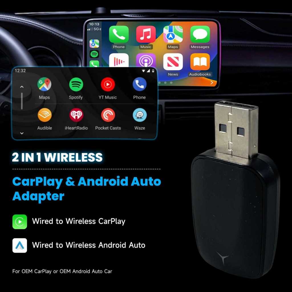 TOOL STORE - SPEDAL Wireless CarPlay Adapter USB Dongle Android Auto Bluetooth - OT110