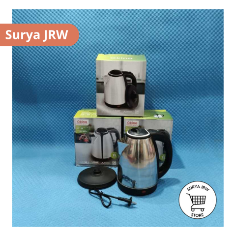 Teko Listrik Pemanas Air  Okina / Kettle Pemanas Air 2L