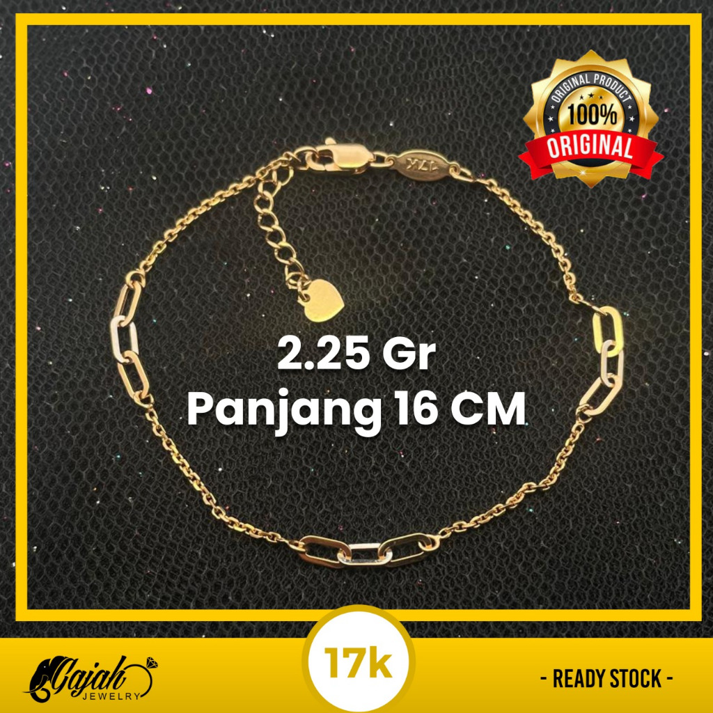 Gelang Rante Dewasa Emas 2.25 Gram Toko Emas Gajah Online Salatiga 7964