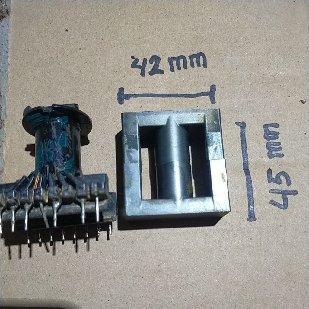 trafo ferit non gap 42 x 45mm tebal 16 mm cabutan