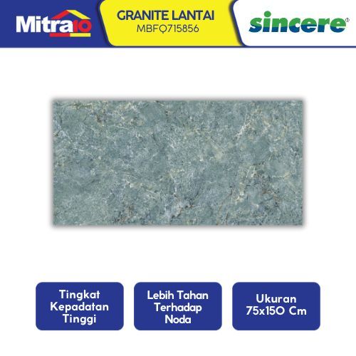 Granit Lantai Sincere MBFQ715856 75x150cm Hijau Glazed