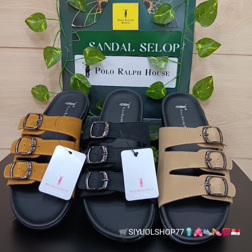 [Bisa COD/100% Original/Art MT 03] Sandal Wanita POLO RALPH HOUSE/Sandal Wanita/Sandal Slide Wanita/