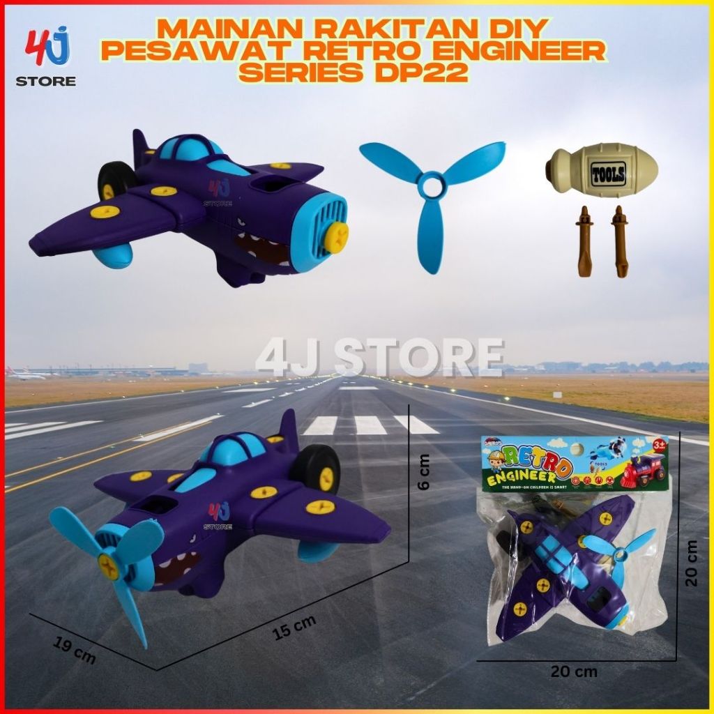 4JStore Mainan Kapal Rakitan DIY Edukasi