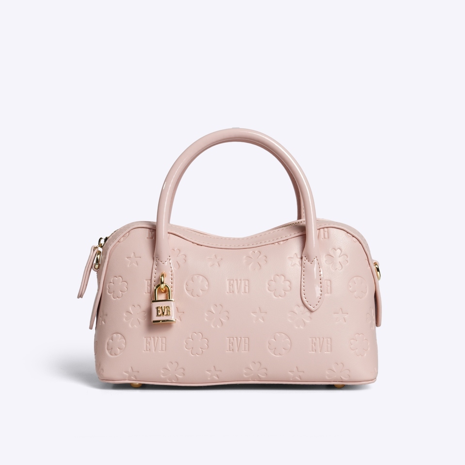 Everbest EVB Masha Top Handle Bag Wanita Beige Black & Pink